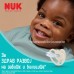 NUK Цуцла Лажалка Анатомска Силикон "Perfect Match Air SPACE" (6-18m)